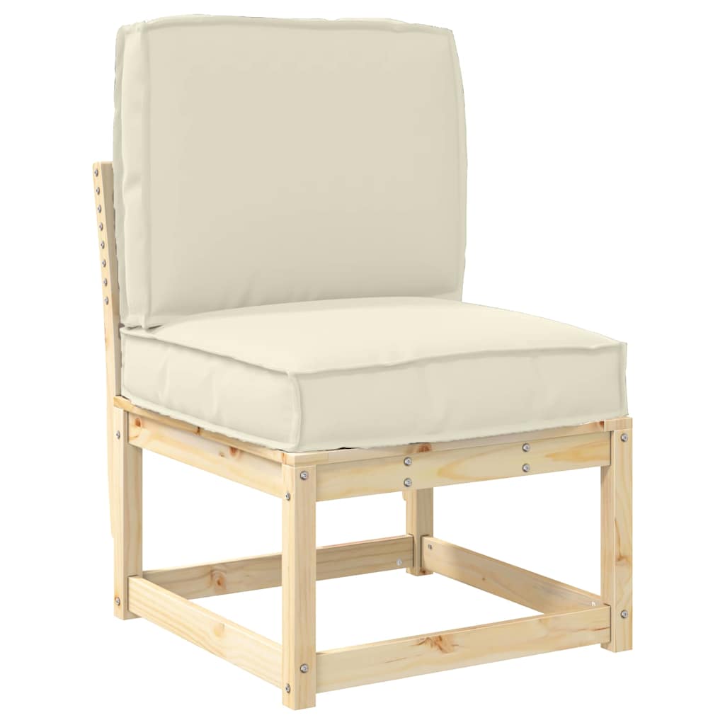 vidaXL Σετ Μαξιλαριών Πάγου 2 pcs Κρεμ 50 x 50 x 12 cm Ύφασμα Oxford