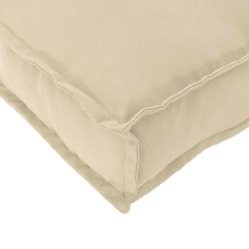 vidaXL Σετ Μαξιλαριών Πάγου 2 pcs Μπεζ 50 x 50 x 12 cm Ύφασμα Oxford