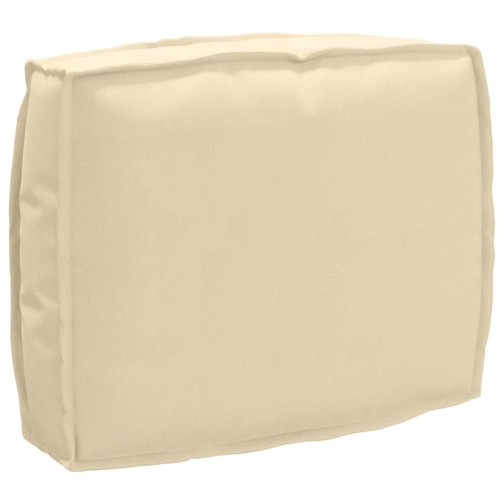 vidaXL Σετ Μαξιλαριών Πάγου 2 pcs Μπεζ 50 x 50 x 12 cm Ύφασμα Oxford