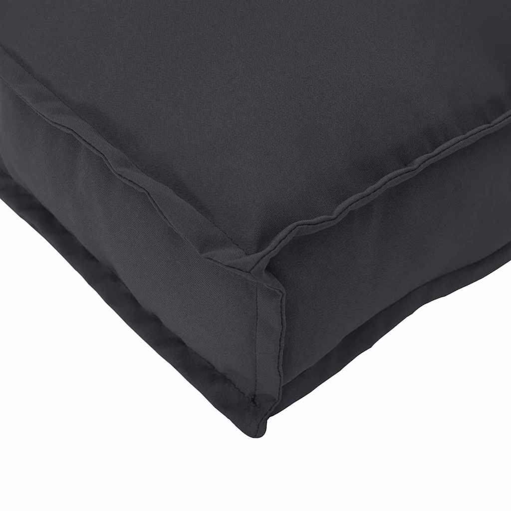 vidaXL Σετ Μαξιλαριών Πάγου 2 pcs Μαύρο 50 x 50 x 12 cm Ύφασμα Oxford