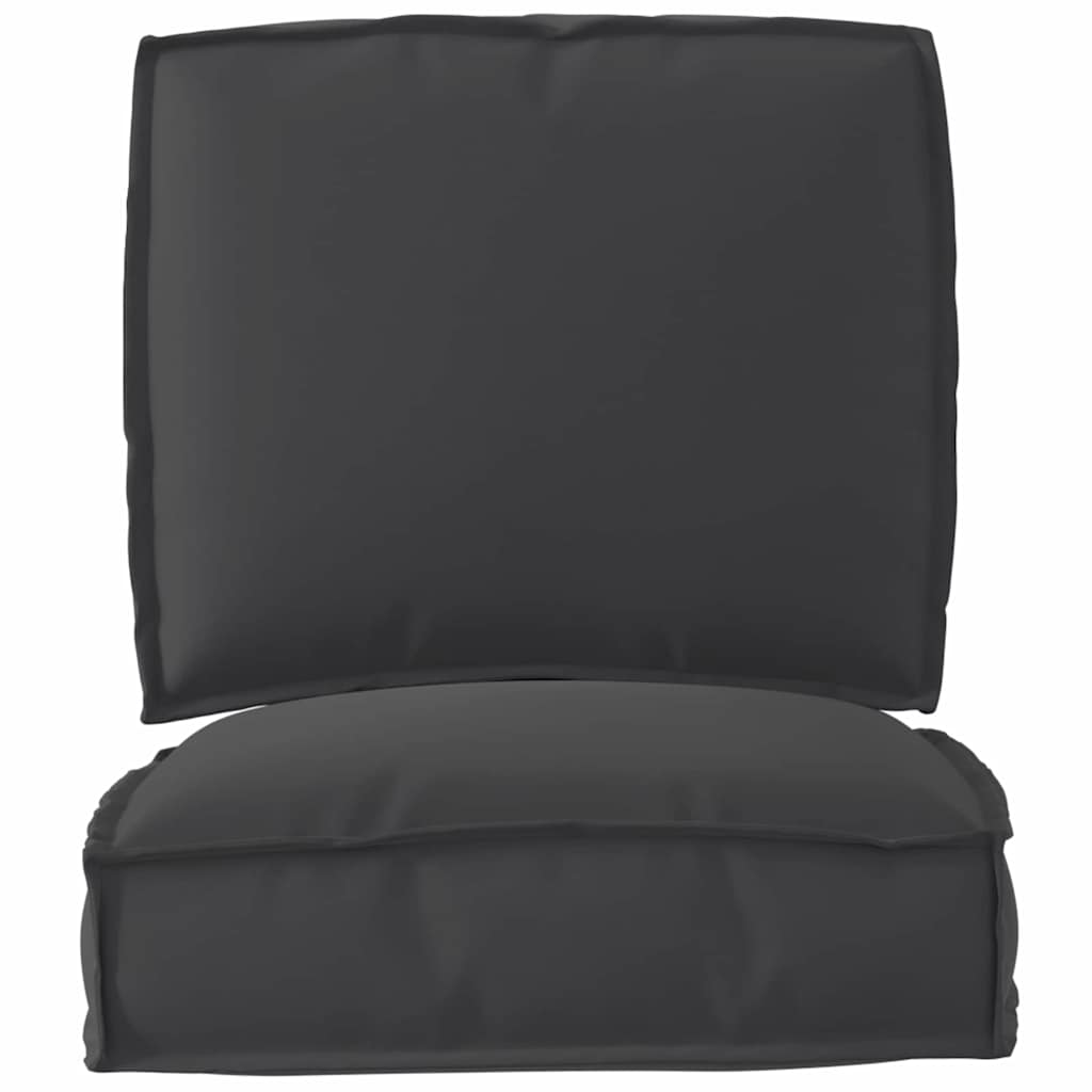 vidaXL Σετ Μαξιλαριών Πάγου 2 pcs Μαύρο 50 x 50 x 12 cm Ύφασμα Oxford
