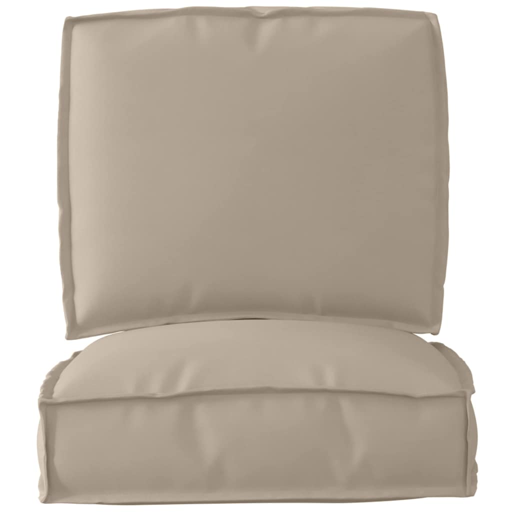 vidaXL Σετ Μαξιλαριών Πάγου 2 pcs Taupe 50 x 50 x 12 cm Ύφασμα Oxford