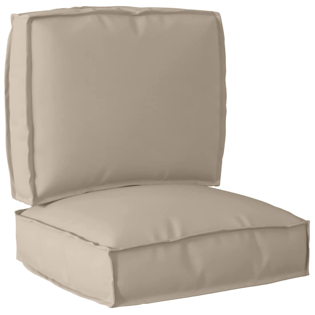 vidaXL Σετ Μαξιλαριών Πάγου 2 pcs Taupe 50 x 50 x 12 cm Ύφασμα Oxford