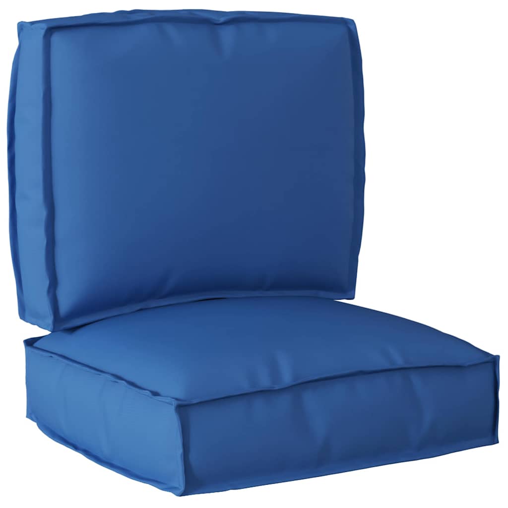 vidaXL Σετ Μαξιλαριών Πάγου 2 pcs Μπλε Ρουά 50 x 50 x 12 cm