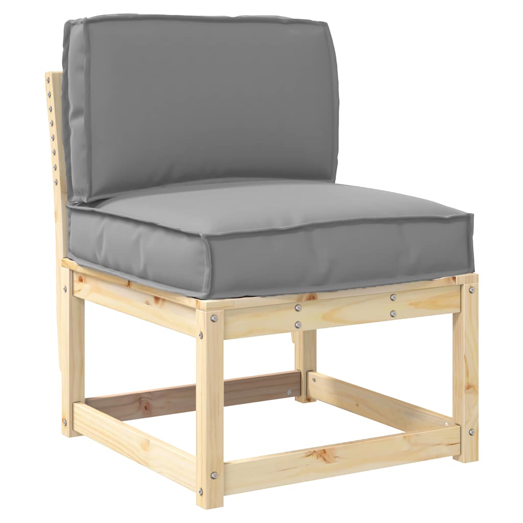 vidaXL Σετ Μαξιλαριών Πάγου 2 pcs Γκρι 60 x 60 x 12 cm Ύφασμα Oxford