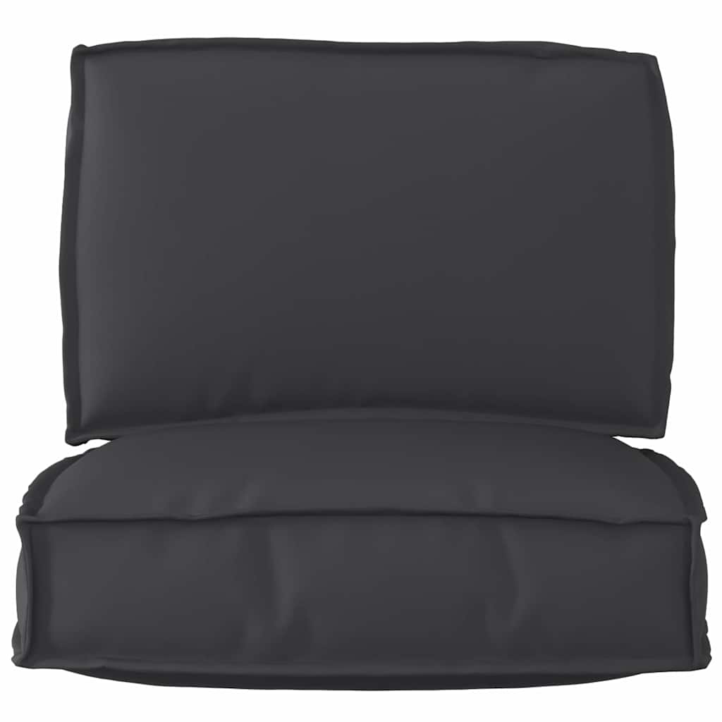vidaXL Σετ Μαξιλαριών Πάγου 2 pcs Μαύρο 60 x 60 x 12 cm Ύφασμα Oxford
