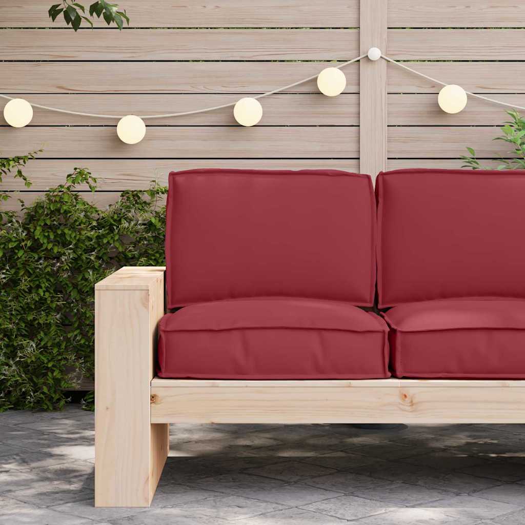 vidaXL Σετ Μαξιλαριών Πάγου 2 pcs Μπορντό 60 x 60 x 12 cm