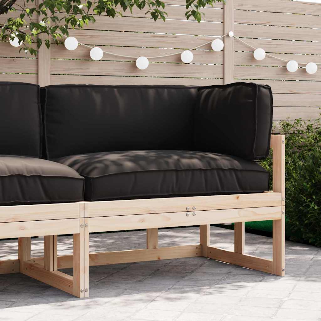 vidaXL Σετ Μαξιλαριών Πάγου 3 pcs Μαύρο 120 x 80 x 12 cm Ύφασμα Oxford