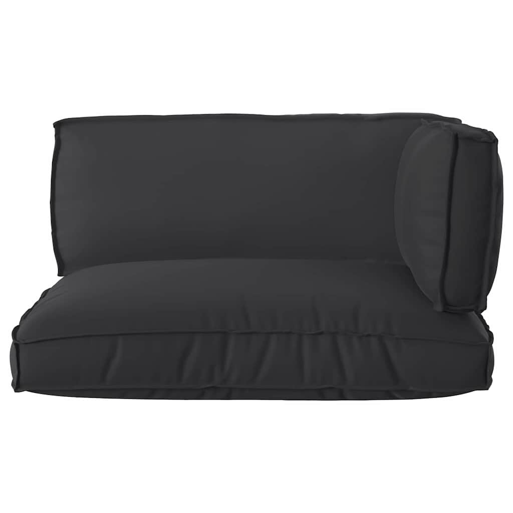 vidaXL Σετ Μαξιλαριών Πάγου 3 pcs Μαύρο 120 x 80 x 12 cm Ύφασμα Oxford