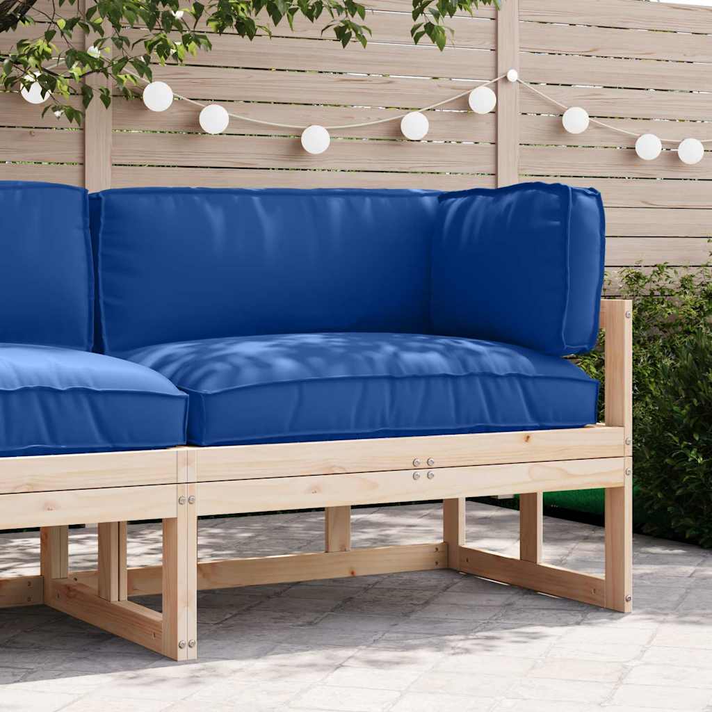 vidaXL Σετ Μαξιλαριών Πάγου 3 pcs Μπλε Ρουά 120 x 80 x 12 cm