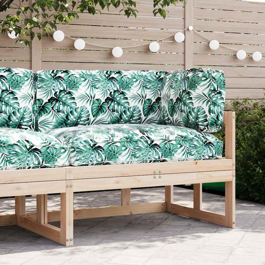 vidaXL Σετ Μαξιλαριών Πάγου 3 pcs Μοτίβο φύλλων 120 x 80 x 12 cm