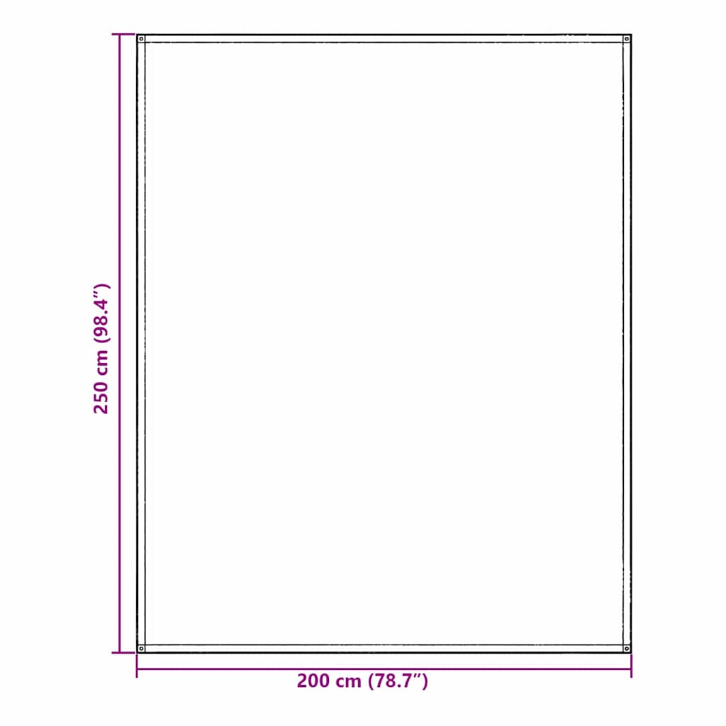 vidaXL Χαλκάκι Σκηνής Μπλε γκρι 250 x 200 cm Πολυαιθυλένιο