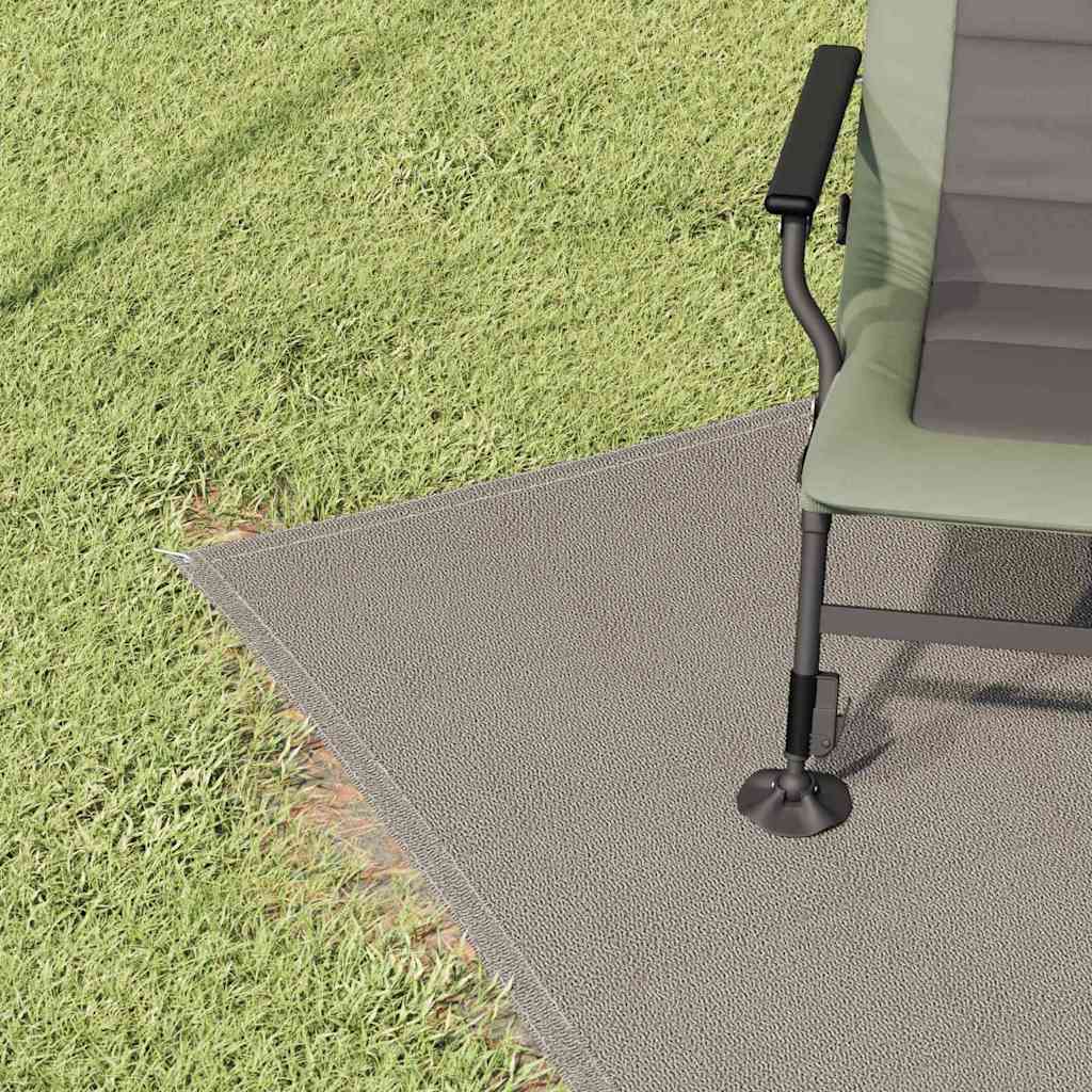 vidaXL Χαλκάκι Σκηνής Ανοιχτό γκρι 200 x 200 cm Πολυαιθυλένιο