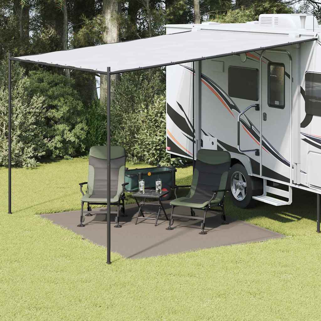 vidaXL Χαλκάκι Σκηνής Ανοιχτό γκρι 250 x 300 cm Πολυαιθυλένιο