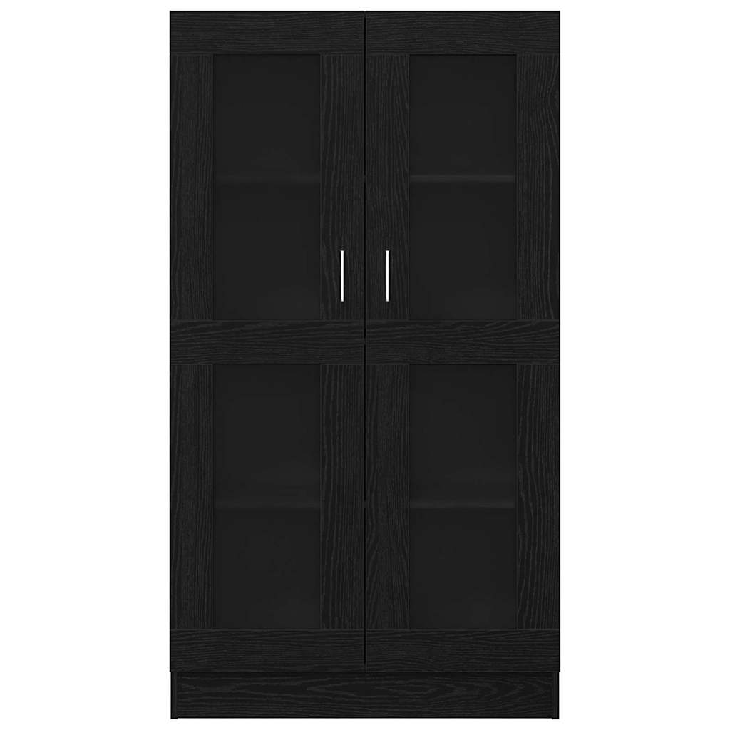 vidaXL Βιβλιοθήκη Μαύρη δρυς 82.5 x 30.5 x 150 cm Επεξεργασμένο ξύλο