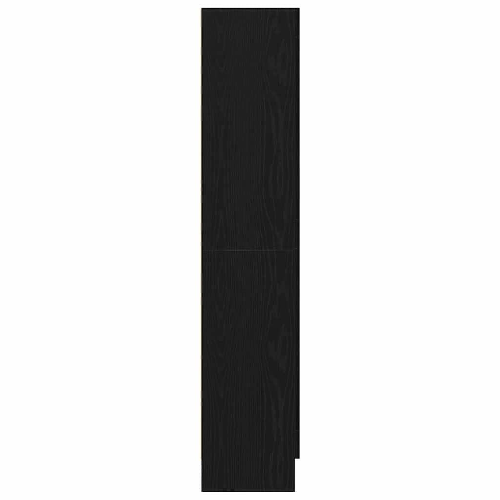 vidaXL Βιβλιοθήκη Μαύρη δρυς 82.5 x 30.5 x 150 cm Επεξεργασμένο ξύλο