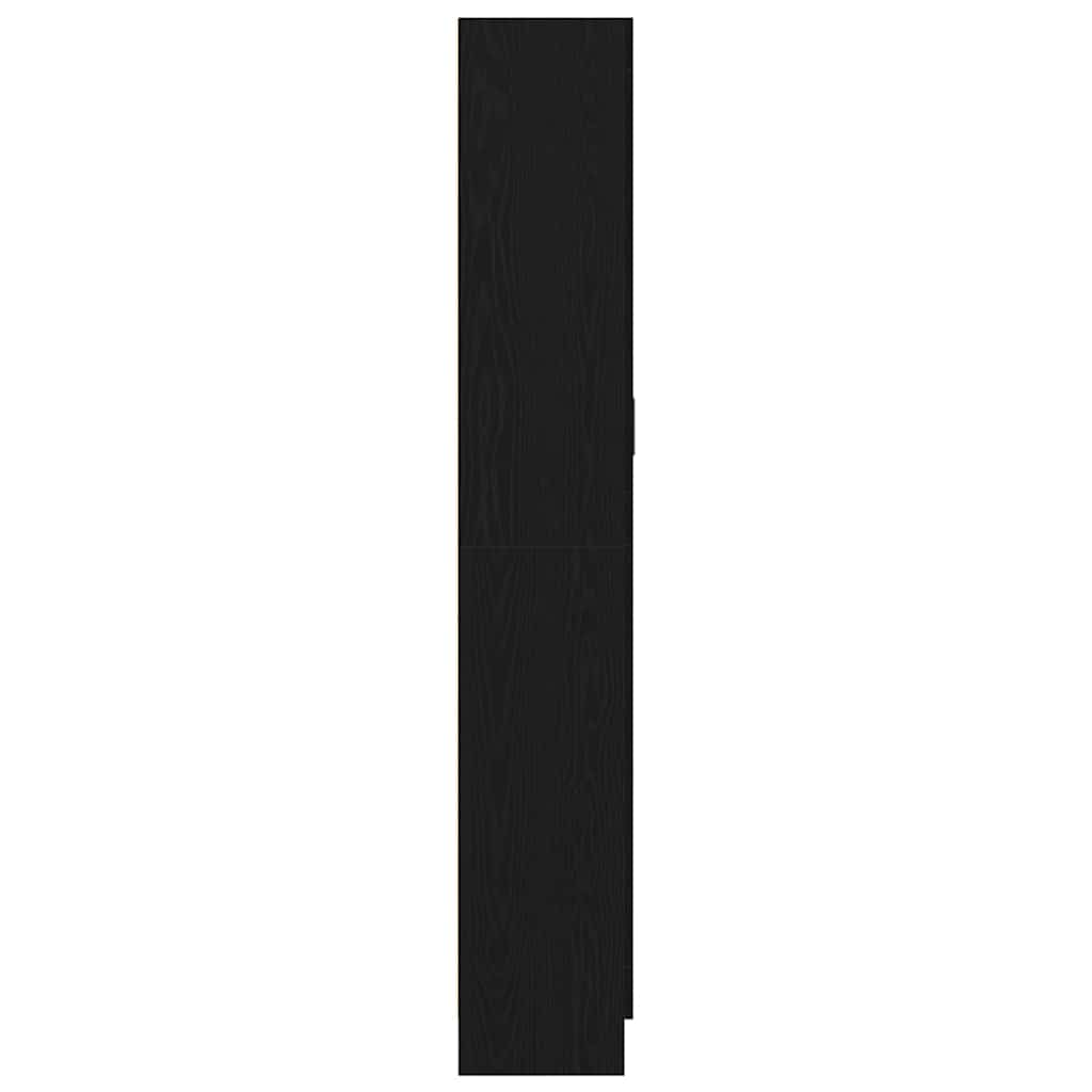 vidaXL Βιβλιοθήκη Μαύρη δρυς 82.5 x 30.5 x 185 cm Επεξεργασμένο ξύλο