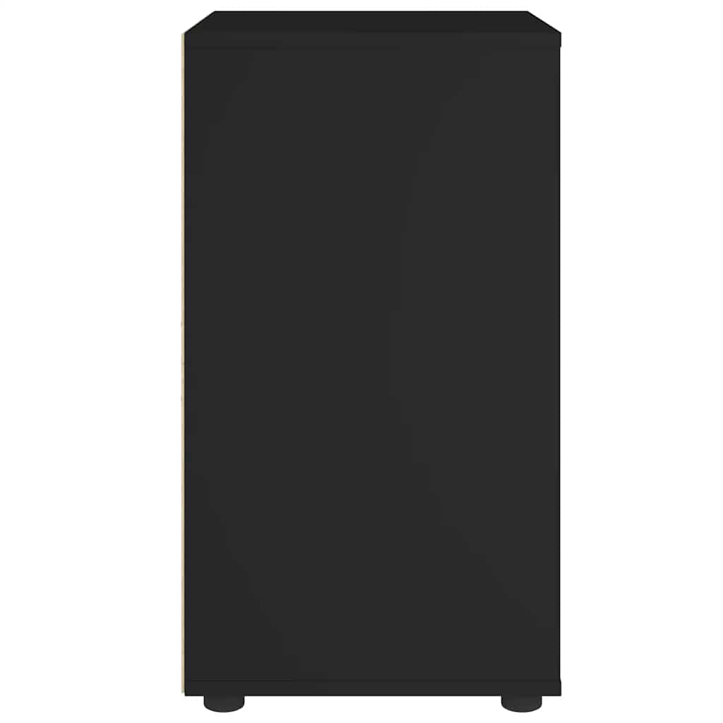 vidaXL Sideboard "VISNES" Μαύρο 60x40x73 cm Ξύλο μηχανής