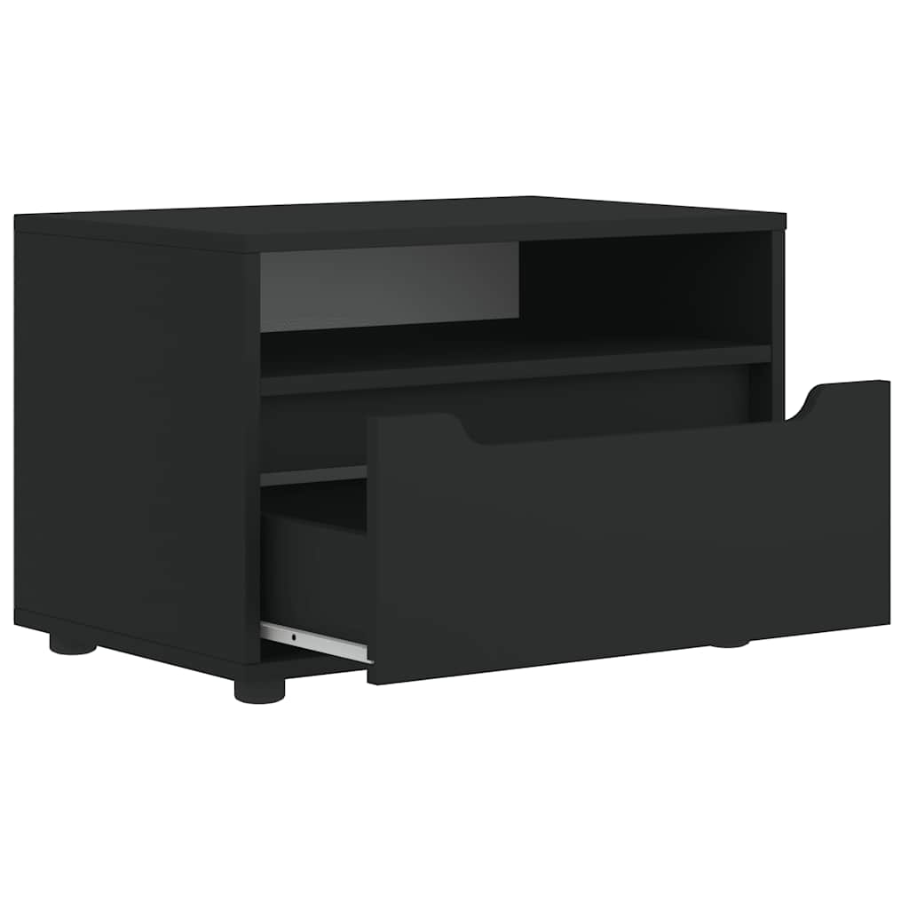 ντουλάπι τηλεόρασης vidaXL "VISNES" Μαύρο 60x40x38 cm Ξύλινη κατασκευή