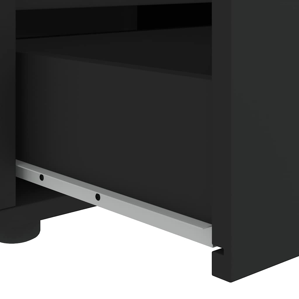 ντουλάπι τηλεόρασης vidaXL "VISNES" Μαύρο 60x40x38 cm Ξύλινη κατασκευή