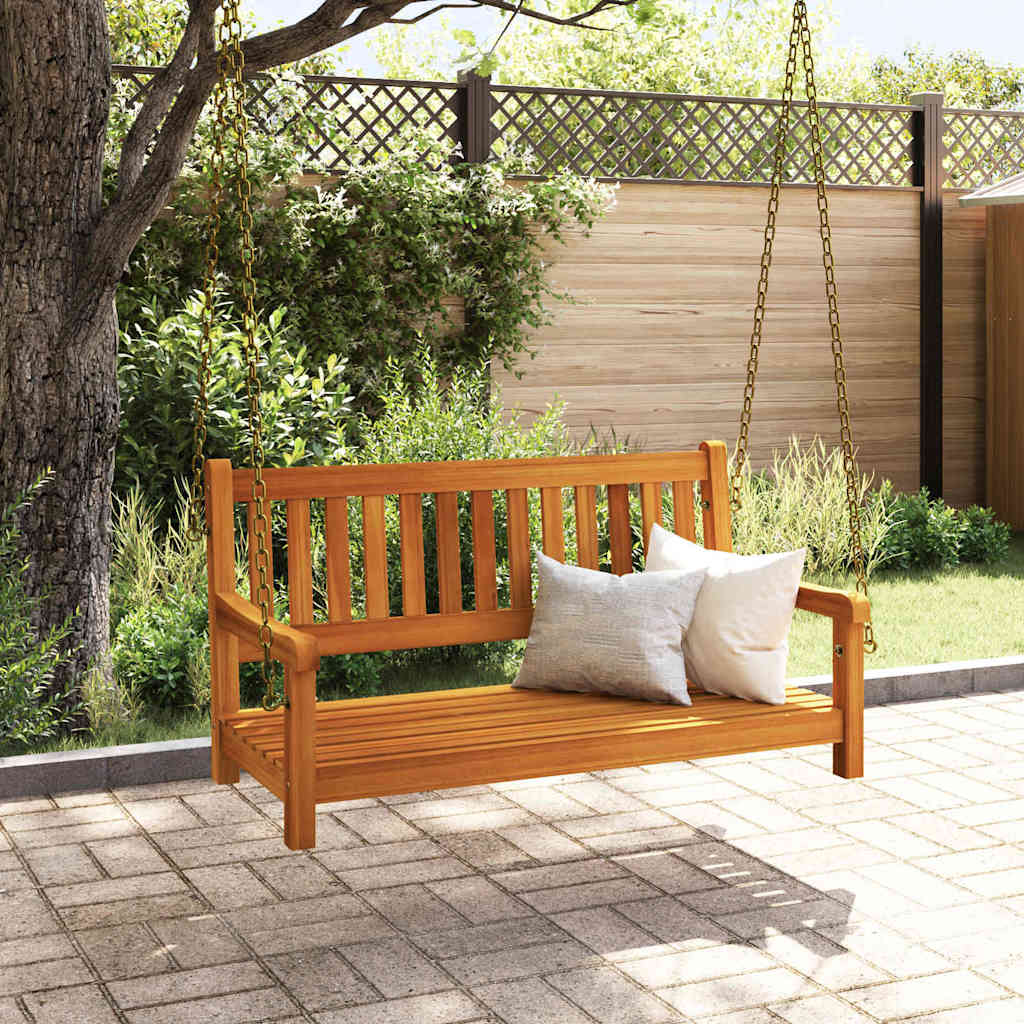 vidaXL Κούνια Κήπου Καφέ 119 x 35 x 47 εκ. Μασίφ ξύλο ακακίας