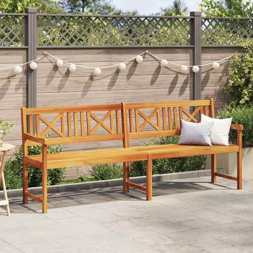 vidaXL Παγκάκι κήπου Καφέ 220 x 56 x 90εκ Μασίφ ξύλο ακακίας