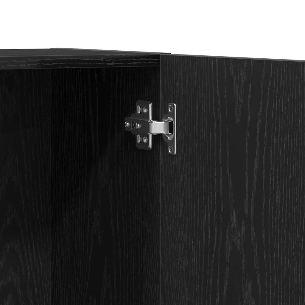 vidaXL Μαύρο Κάστρο Γραφείου 60 x 32 x 190 εκ. από μηχανικά ξύλα.