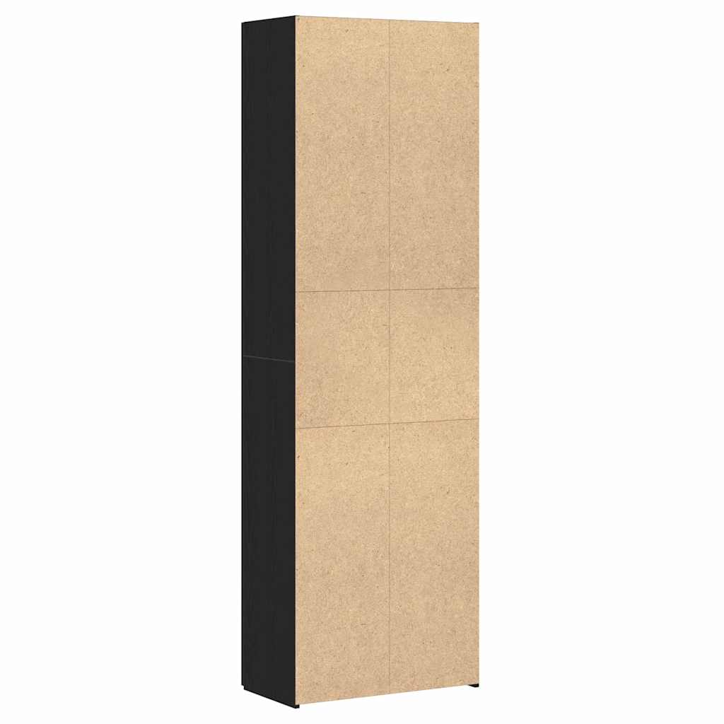 vidaXL Μαύρο Κάστρο Γραφείου 60 x 32 x 190 εκ. από μηχανικά ξύλα.