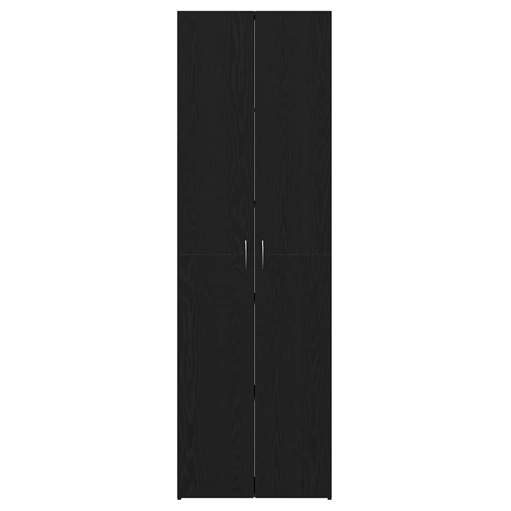 vidaXL Μαύρο Κάστρο Γραφείου 60 x 32 x 190 εκ. από μηχανικά ξύλα.