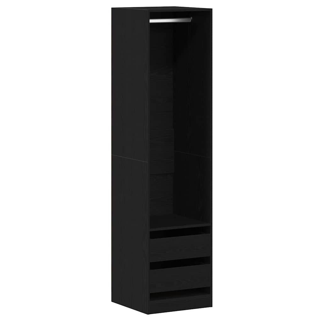 vidaXL Ντουλάπι Μαύρη δρυς 50 x 50 x 200 εκ. Επεξεργασμένο ξύλο