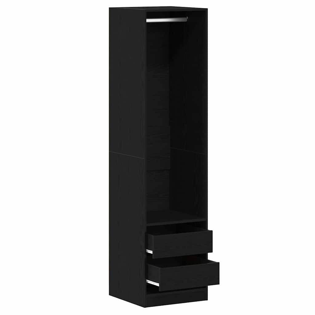 vidaXL Ντουλάπι Μαύρη δρυς 50 x 50 x 200 εκ. Επεξεργασμένο ξύλο