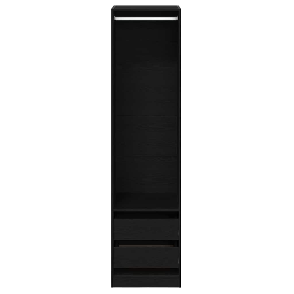 vidaXL Ντουλάπι Μαύρη δρυς 50 x 50 x 200 εκ. Επεξεργασμένο ξύλο