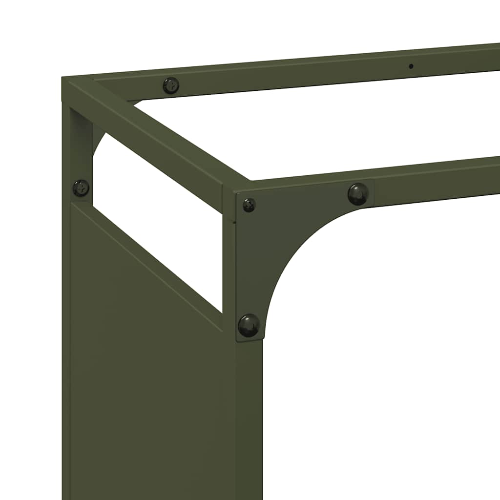 vidaXL Ράφι Καυσόξυλων 60x28x65 εκ. Χάλυβας ψυχρής έλασης