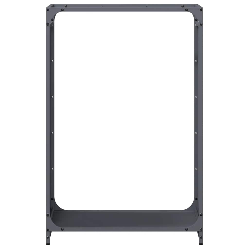 vidaXL Ράφι για καυσόξυλα Ανθρακί 60x28x90 cm Ατσάλι ψυχρής έλασης