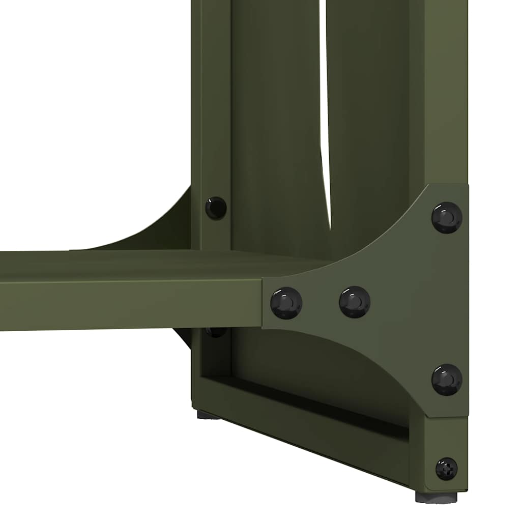 vidaXL Ράφι Καυσόξυλων 40x30x80 εκ. Χάλυβας ψυχρής έλασης