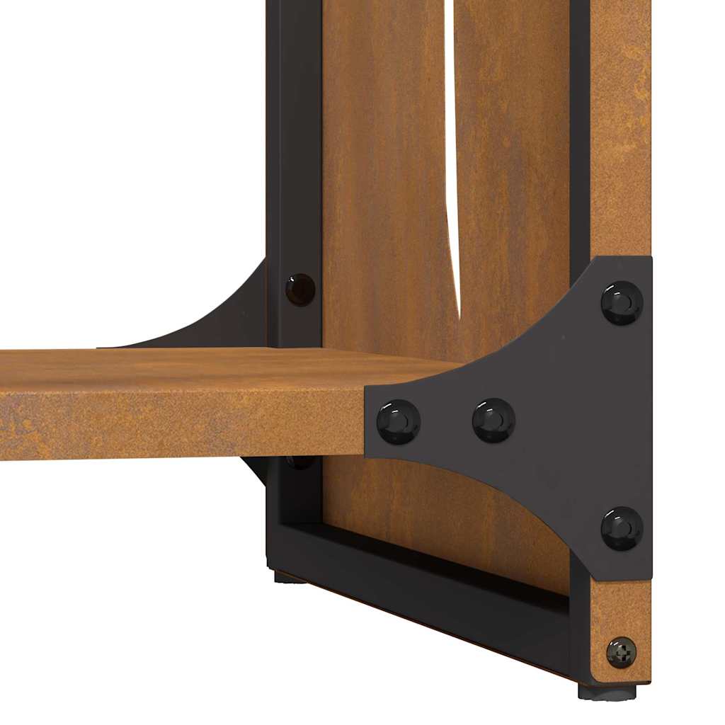 Ράφι για καυσόξυλα vidaXL 40x30x80 cm Ατσάλι σκληρυθέν στον αέρα