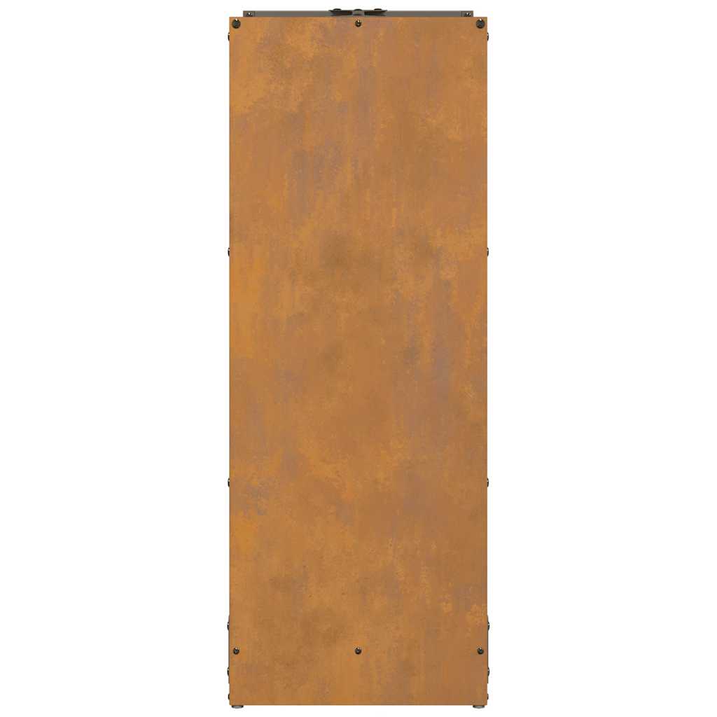 Ράφι για καυσόξυλα vidaXL 40x30x80 cm Ατσάλι σκληρυθέν στον αέρα