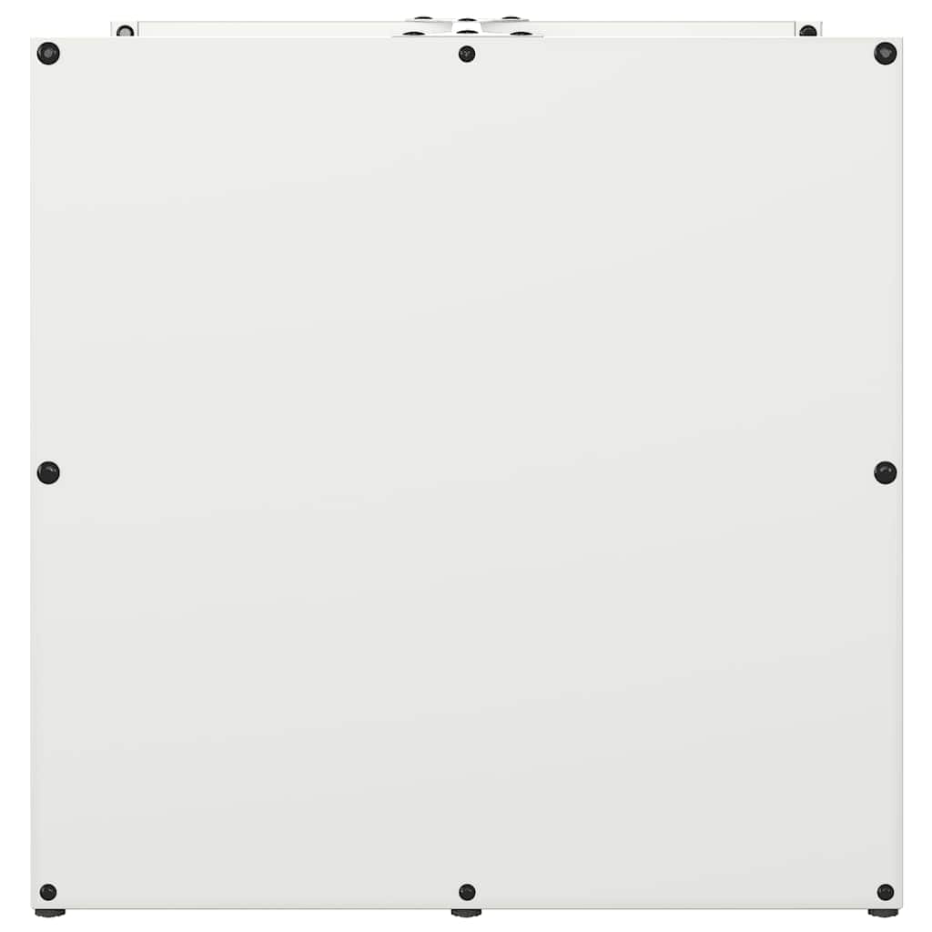 vidaXL Ράφι Καυσόξυλων Λευκό 40x40x40 εκ. Χάλυβας ψυχρής έλασης