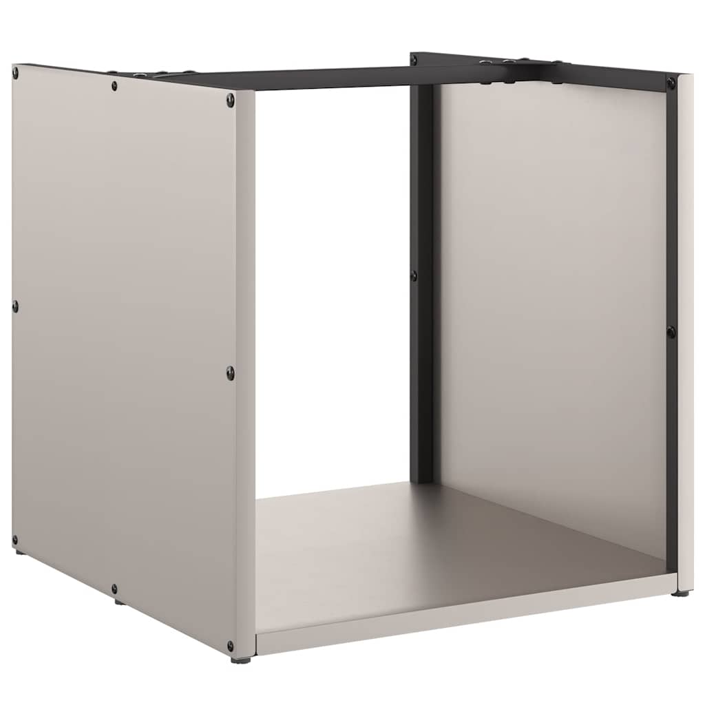 Ράφι για καυσόξυλα vidaXL 40x40x40 cm Ατσάλι σκληρυθέν στον αέρα