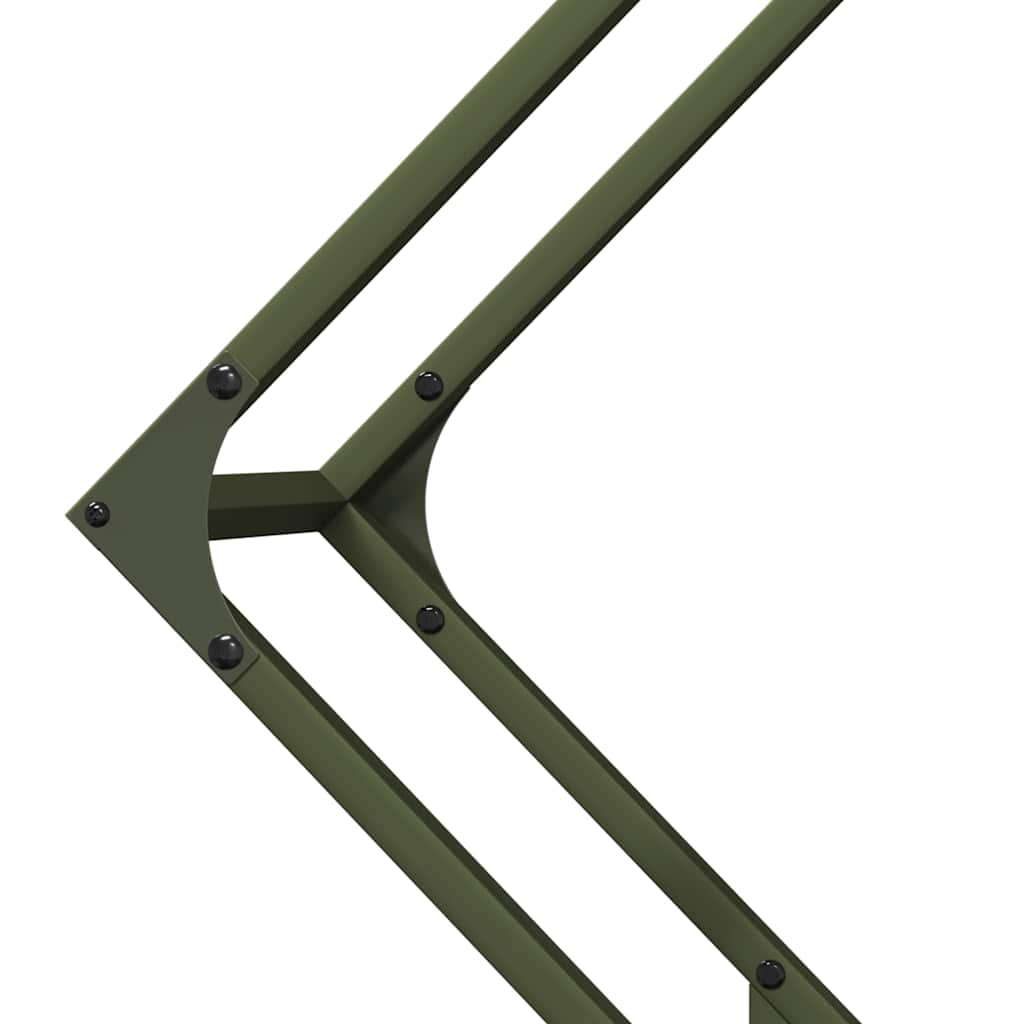 vidaXL Ράφι για καυσόξυλα 80x25x80 εκ. Ατσάλι ψυχρής έλασης