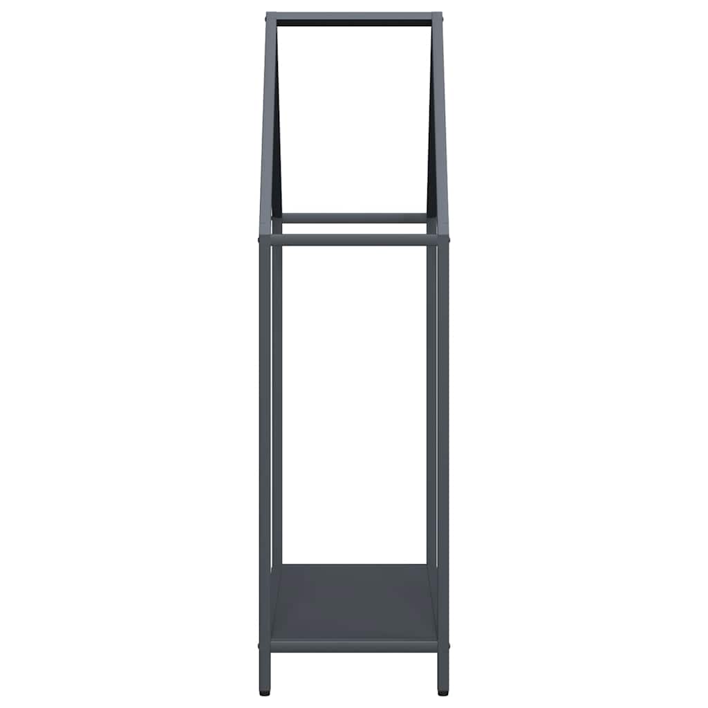 vidaXL Ράφι για καυσόξυλα Ανθρακί 60x25x90 εκ. Ατσάλι ψυχρής έλασης