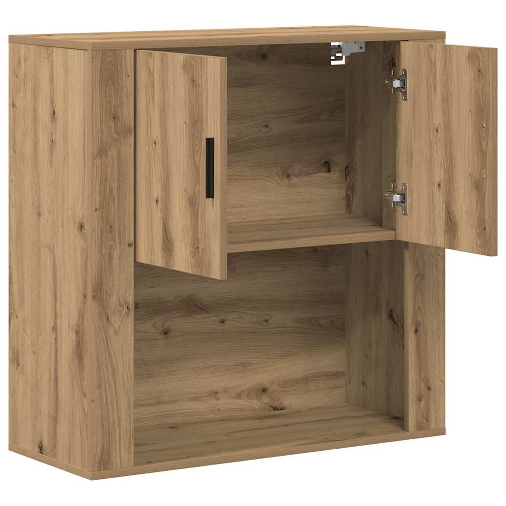 vidaXL Ντουλάπα Τοίχου με ράφι Επιτοίχιο artisan δρυς 80 x 33 x 80 εκ.