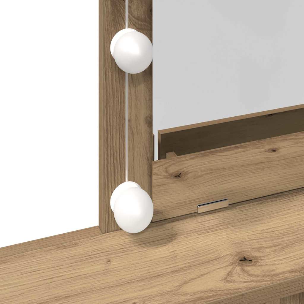 vidaXL Κομμωτήριο artisan δρυς 80 x 41 x 144.5 εκ Επεξεργασμένο Ξύλο