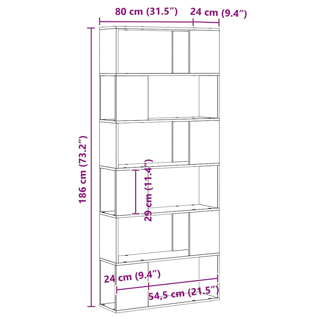 vidaXL Σετ επίπλου τηλεόρασης Επιτοίχιο Μαύρο 80 x 24 x 186 cm
