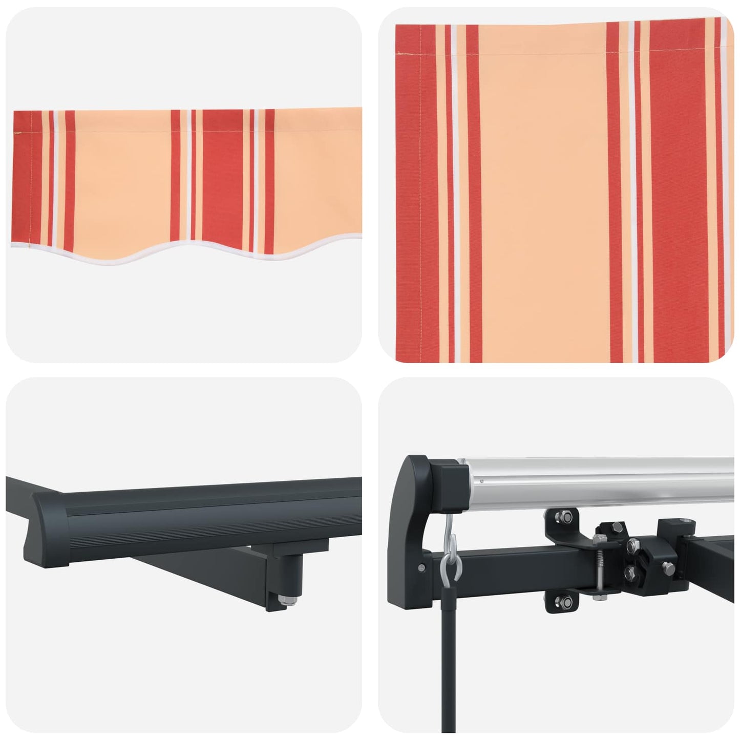 vidaXL Σκηνίτσα Αναδιπλούμενη Κίτρινο 350 x 200 cm ύφασμα