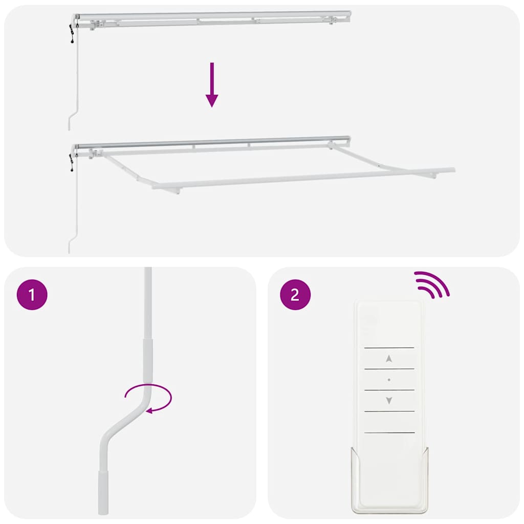 vidaXL Electric Awning Frame Αναδιπλούμενη 3.5x2 εκ Μεταλλική