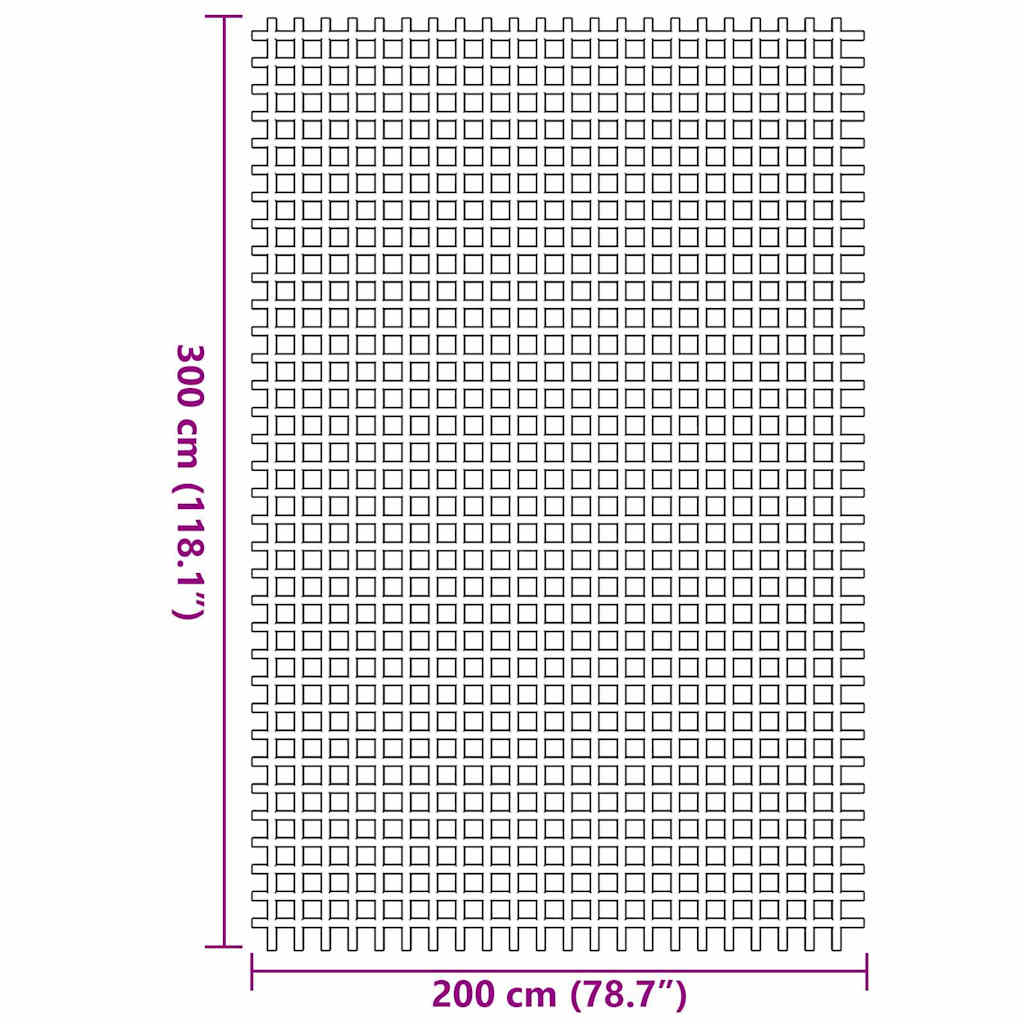 vidaXL Χαλκάκι Σκηνής Μπλε 300 x 200 cm Πολυεστέρας