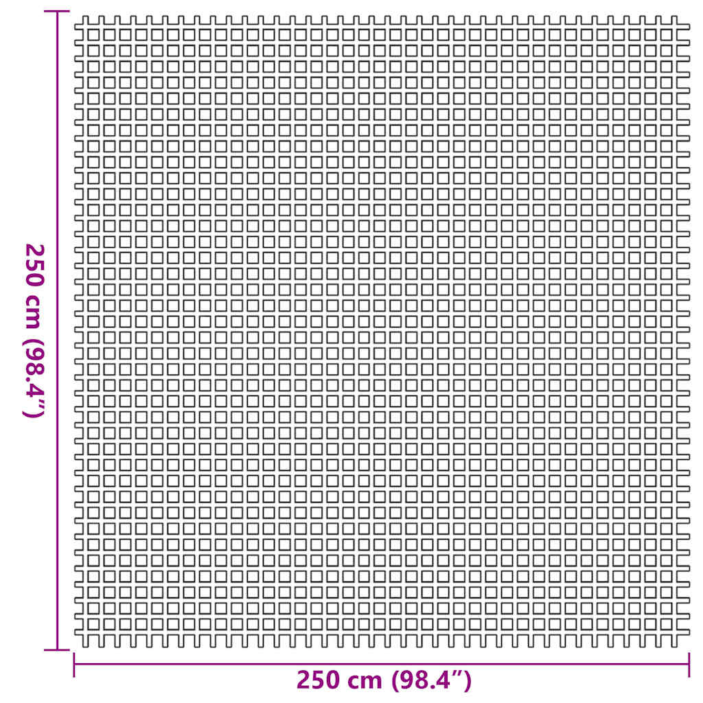 vidaXL Χαλκάκι Σκηνής Μπλε 250 x 250 cm Πολυεστέρας