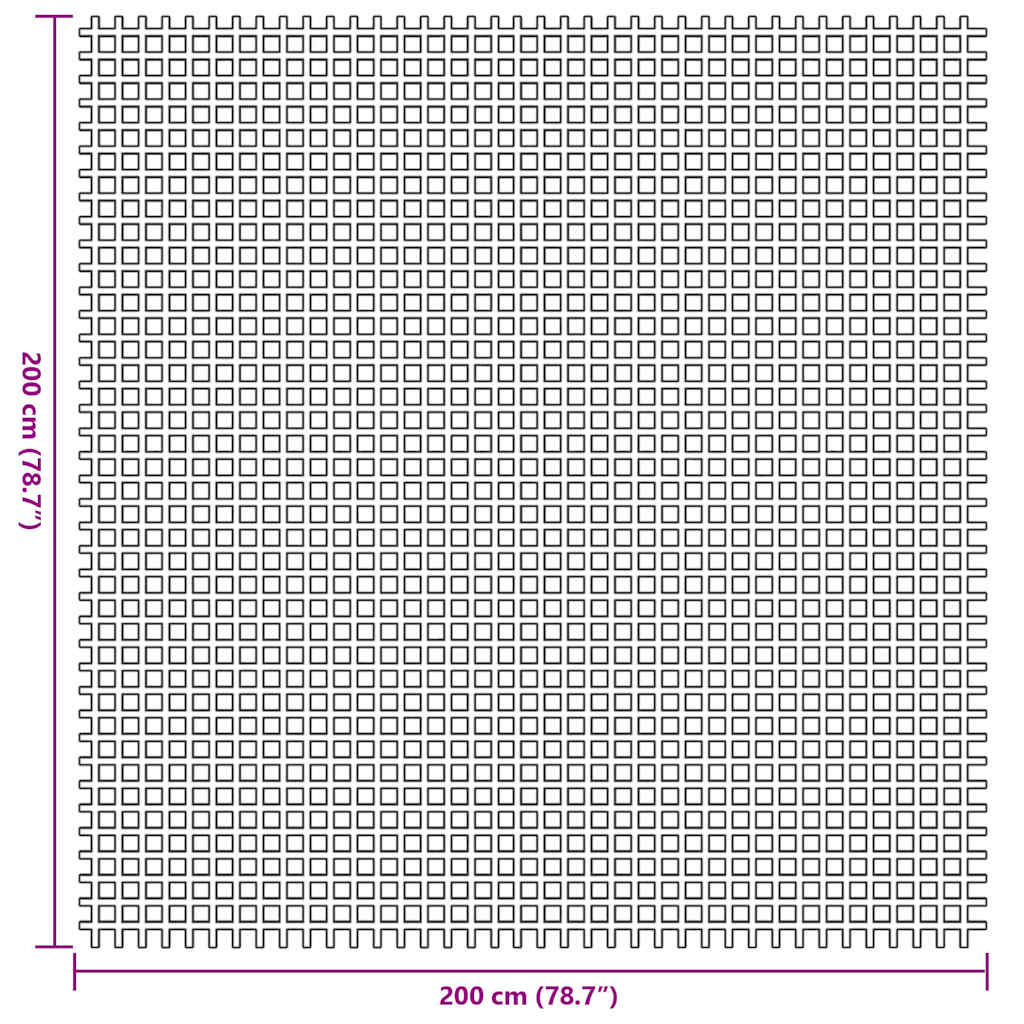 vidaXL Χαλκάκι Σκηνής Πράσινο 200 x 200 cm Πολυεστέρας