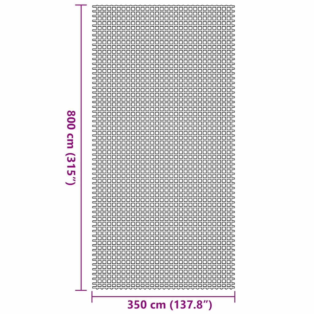 vidaXL Χαλκάκι Σκηνής Πράσινο 800 x 350 εκ Πολυεστέρας